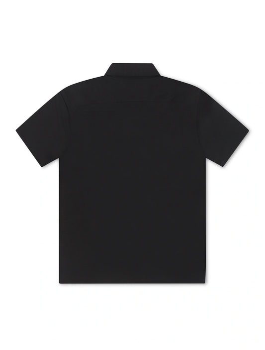Psycho Bunny Bryan Camp Collar Shirt - Black