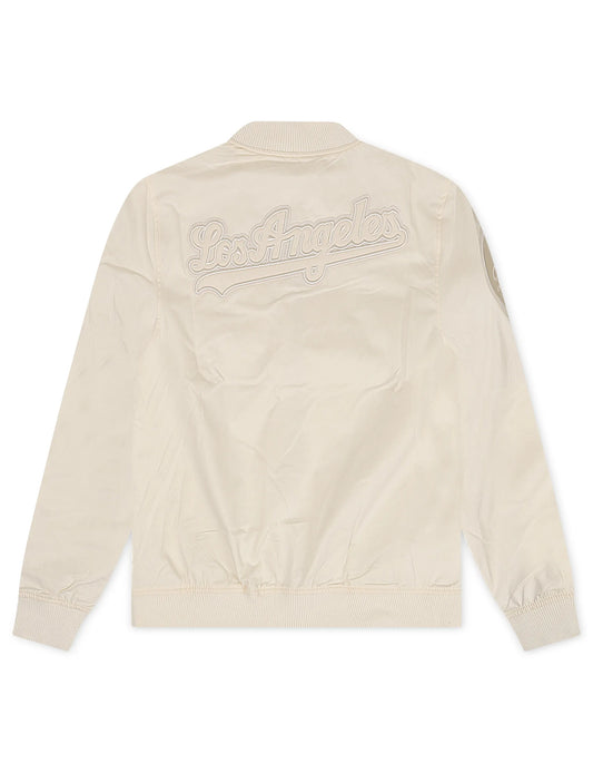 Pro Standard Los Angeles Dodgers Neutral Twill Jacket - Eggshell