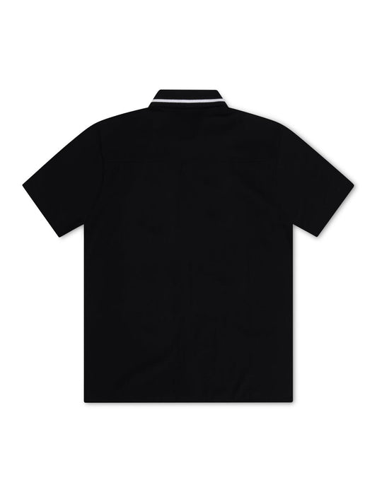Iceberg Knitted Polo Shirt - Black