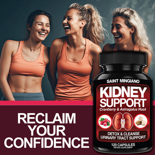 Kidney Support Cleanse Detox & Repair -120 Capsules - Cranberry & Astragalus Root Pills