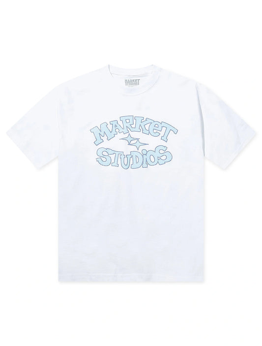 Market Studios Smiley Old School Tee - White