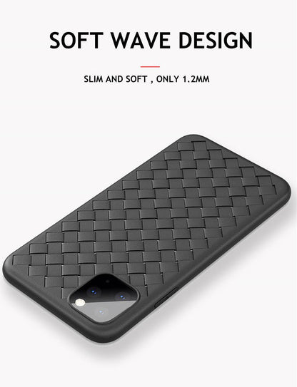Leather Breathable Mesh Phone Case Suitable For iPhone 14 13 11 Pro Max 12 Mini Xs 6S 7 8 Plus X XR Silicone Soft Thin Protective Exquisite Textures Case For Iphone Comfortable Grip Elegant Case For Smartphone