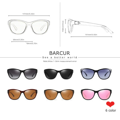 BARCUR Polarized Men’s Fashion Sunglasses – Elliptical Gradient TAC Lens with UV400 Protection – Lightweight Stainless Steel Frame Stylish Summer Eyewear for Travel Driving & Outdoor Gift Occasions