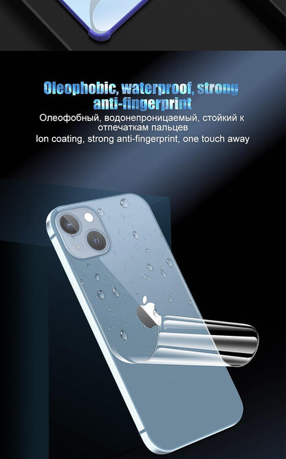 Full Cover Back Film For iPhone 14 13 11 12 Pro MAX Mini Screen Protector XR X XS Max 7 8 6S Plus SE Accessories Full Screen Protector Explosion-Proof Back Film