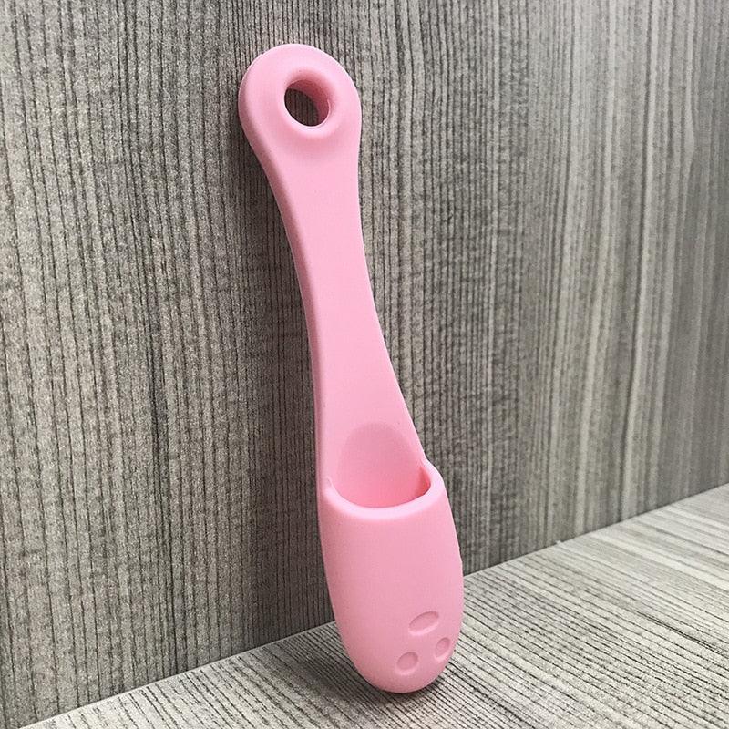 Soft Pet Finger Brush Cats Brush Toothbrush Tear Stains Brush Eye Care Pets Cleaning Grooming Tools Dog Cat Cleaning Supplies Soft Silicone Toothbrush with Long Handle for Dog Cat Pet Dental Care