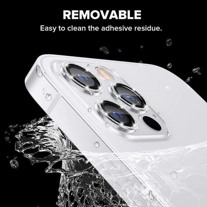 3/1Pcs Luxury Camera Lens Protector For iPhone13 12 11 Pro Max Camera Protective For iPhone 12 13 Mini Back Lens Glass Camera Cover Circle Tempered Glass Protector