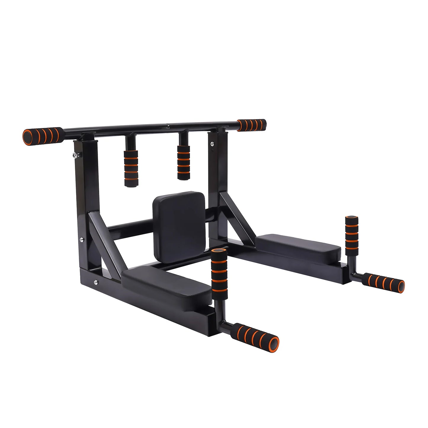 Wall Mounted Pull Up Bar Dip Stand, Indoor Home Gym Workout Equipment, 200kg Load-bearing Dip Station