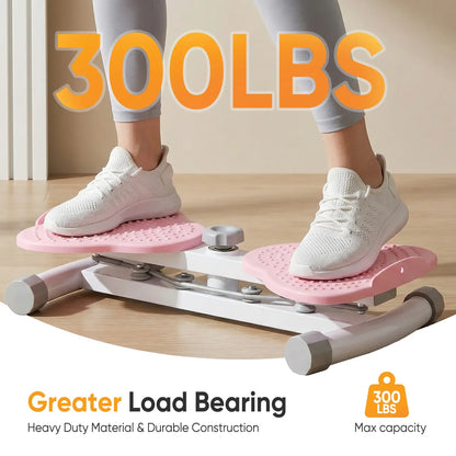 Waist Twister Machine Exercise, Ab Twister Board with 300 lbs Capacity, Quiet Home Gym Equipment for Core Whole Body Workout