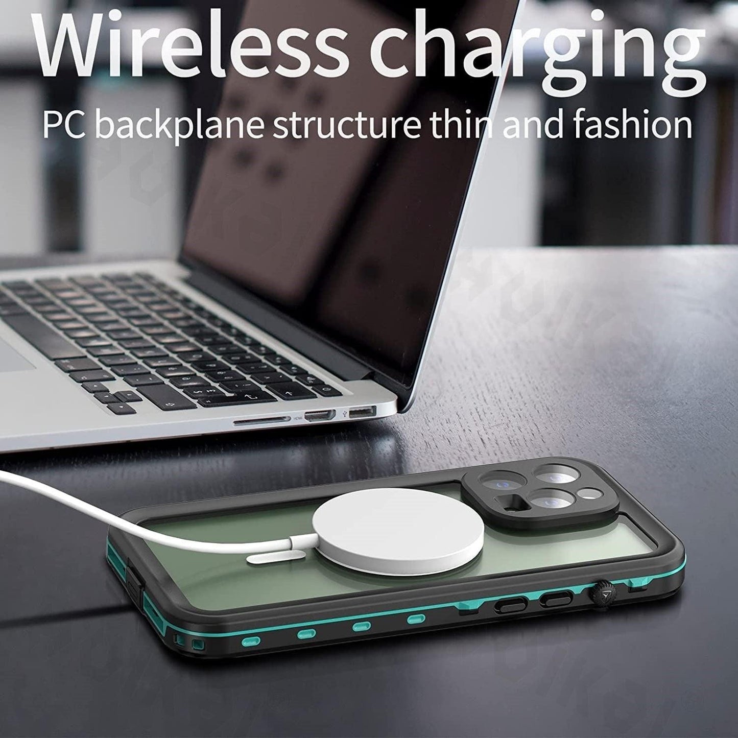 Waterproof Case For iPhone 14 Pro Max 14 Pro iPhone 13 Pro Max Protector Full Body Protective Dustproof Magnetic Phone Case Waterproof 360 Degree All-Round Protection with Built-in Screen Protector Outdoor Transparent  Shockproof Case