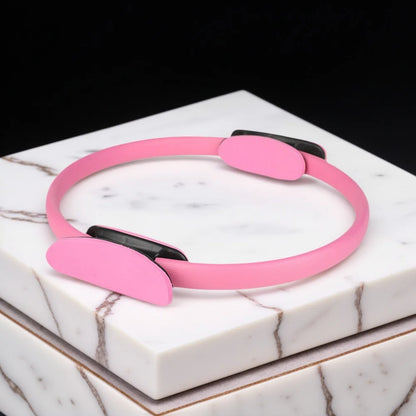 Pilates Ring Fitness Ring with Non Slip Handles Fitness Circle Portable Flexible Resistance Exercise Equipment for Women