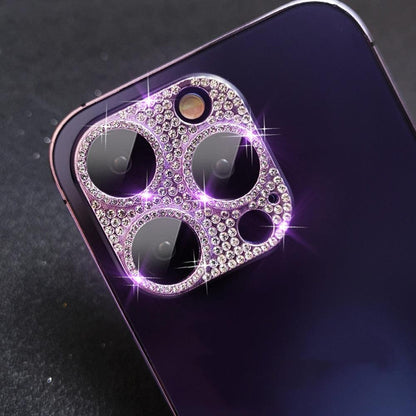 Camera Protector For iPhone 14Pro 14 13 12 Pro 11 Max Bling Glitter Diamond Metal Lens Glass Film 13Pro 14Plus 14 14ProMax Ring Shiny Diamond Metal Cover Glass Lens Protector Accessories