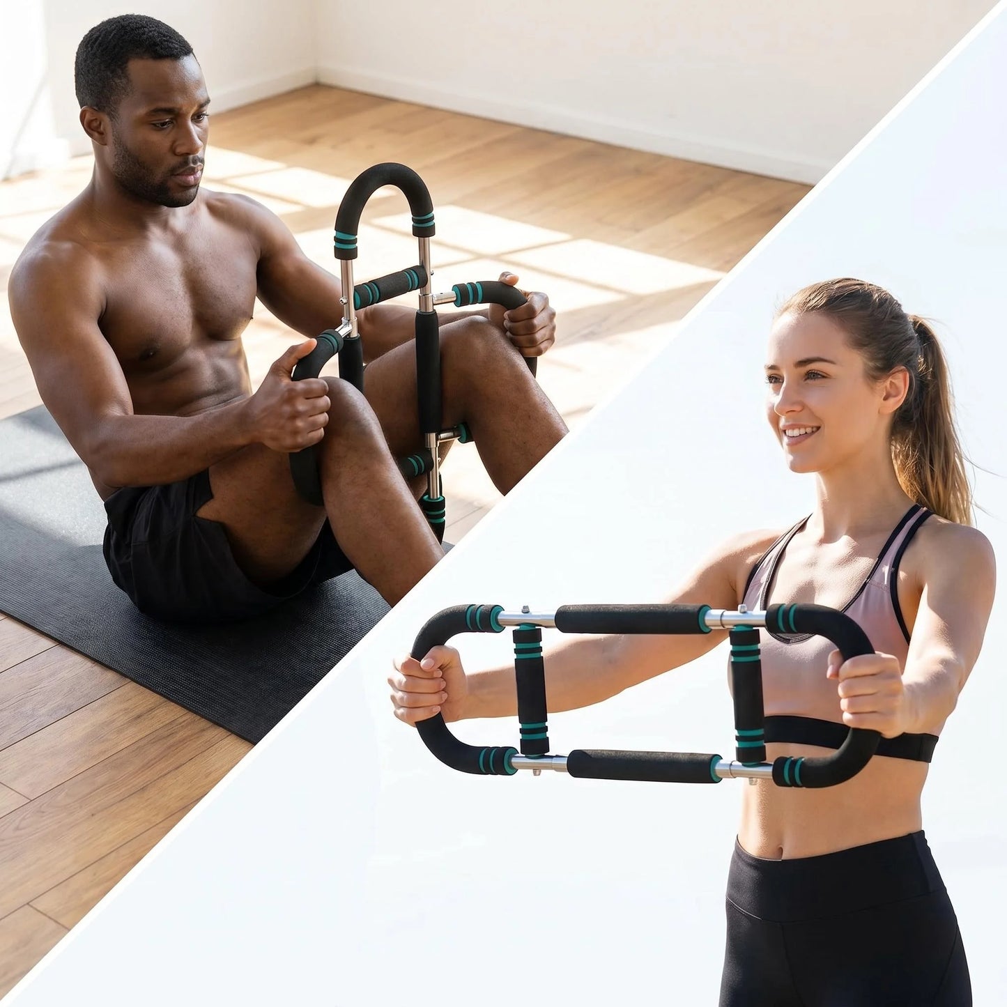 Twister Arm Trainer Chest Workout Equipment for Men & Women, Adjustable 5 Resistance (40-130 lbs) Home Gym Strength Trainer