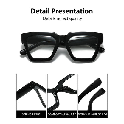 BARCUR Retro Fashionable Unique Leopard Pattern Reading Glasses for Women and Men – Stylish Clear Prescription Eyewear with Fashion Color Options – Trendy Rectangular Presbyopia Glasses with Personalized Gift Box for Daily Use