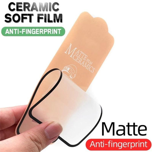 4pcs Soft Matte Ceramic Film Screen Protector for iPhone 14 13 12 Pro Max 11 XR XS X 8 7 plus SE20 Anti-broken Not Glass Film  Matte Finish Tempered Glass Screen Protector for iPhone