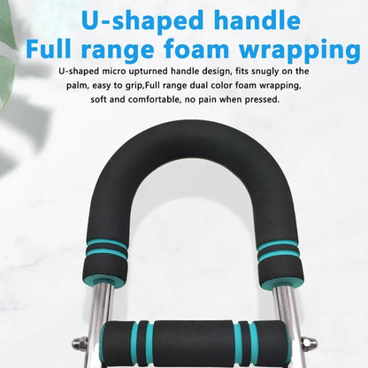 40KG u shape Hand Gripper Strengths Twister Arm Trainer Power Twister Bar Fitness Equipment for Men and Women Home Workout