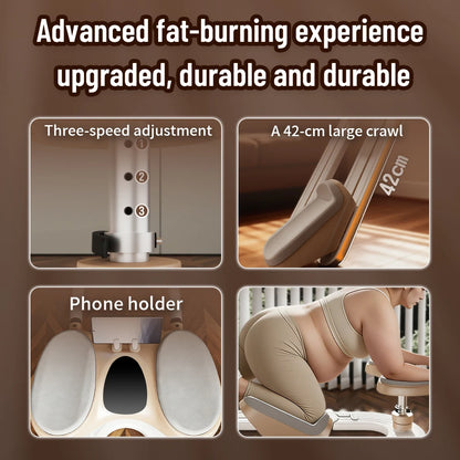 Spine Twist and Stretch Trainer, Low-Impact Home Gym Equipment for Waist Toning, Leg Stretching & Core Activation