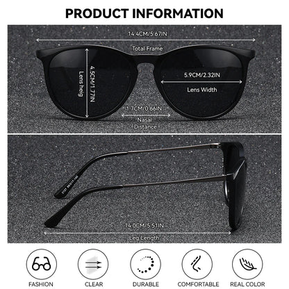 BARCUR Sunglasses Women’s Leopard Print Two-Tone Cat Eye Fashion Glasses – Trendy Polarized UV400 Gradient TAC Lenses for Summer Travel & Outdoor Activities