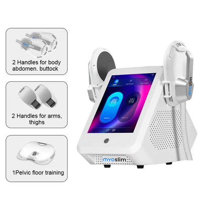 Professional EMS Machine EMS Body Slimming Muscle Stimulation Lose Weight Sculpt Therapy 4 Handle Pelvic Buttock Fat Burner