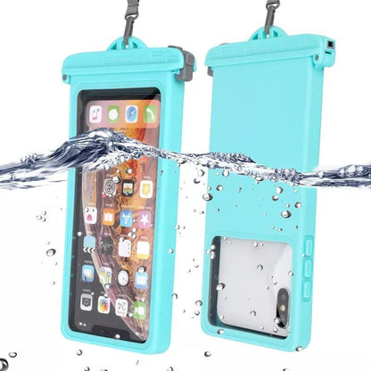 Gray Drop Resistant Waterproof Bag For Mobile Phones Under 6.9 Inches Plastic Mobile Phone Waterproof Case Diving Seal Phone Case Waterproof Pouch Phone  Underwater Case 35m