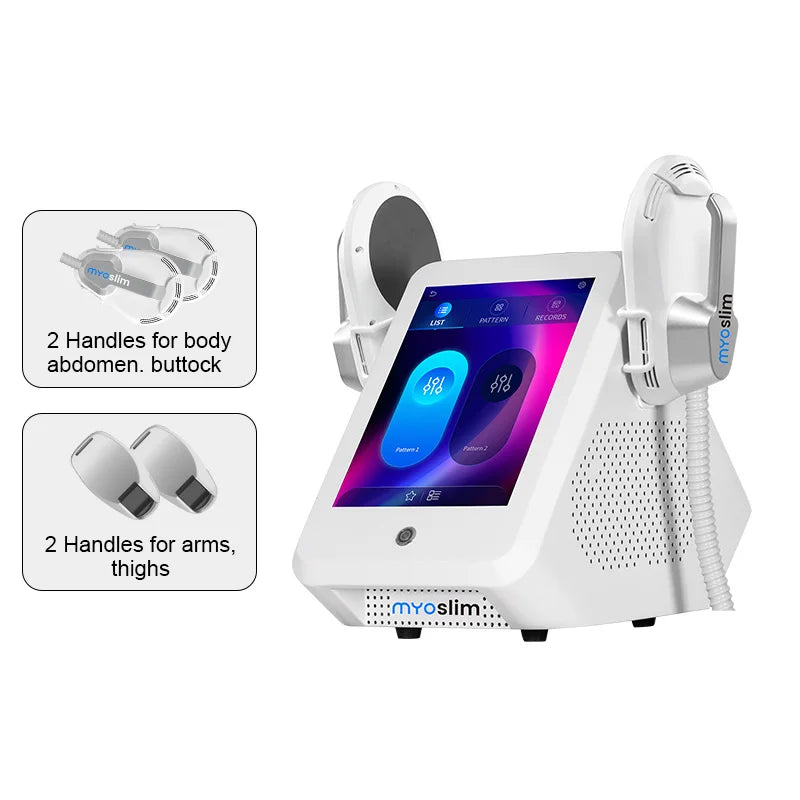 Professional EMS Machine EMS Body Slimming Muscle Stimulation Lose Weight Sculpt Therapy 4 Handle Pelvic Buttock Fat Burner