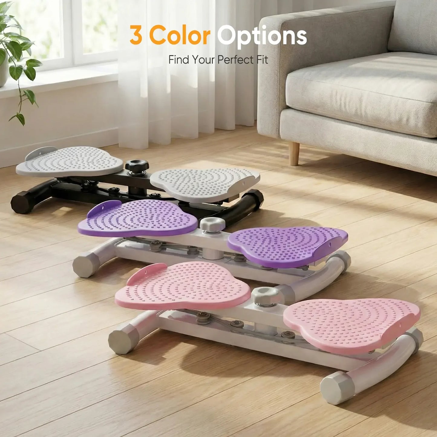 Waist Twister Machine Exercise, Ab Twister Board with 300 lbs Capacity, Quiet Home Gym Equipment for Core Whole Body Workout