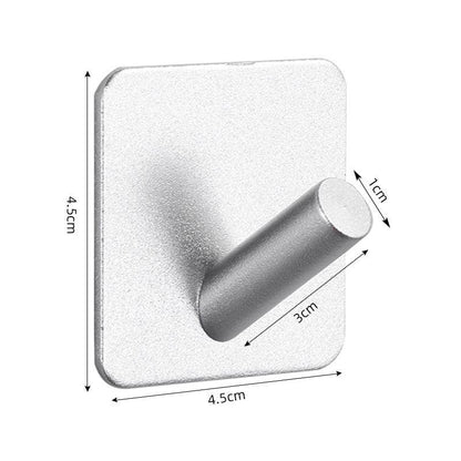 Adhesive Wall Hooks Mounted Door Key Cloth Coat Bathroom Robe Hanger Kitchen Hardware Rack Shelf Bag Hook Organizer For Hanging  Bathroom Toilet Sticky Hook