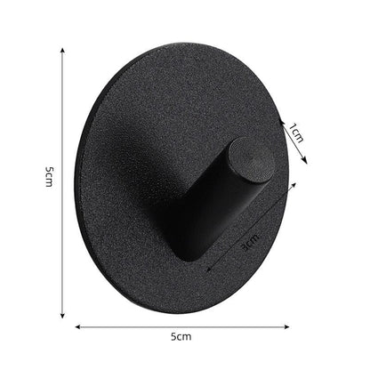 Adhesive Wall Hooks Mounted Door Key Cloth Coat Bathroom Robe Hanger Kitchen Hardware Rack Shelf Bag Hook Organizer For Hanging  Bathroom Toilet Sticky Hook