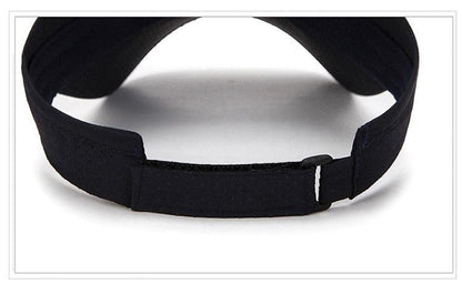 Adjustable Summer Breathable Hats Men Women Sun Protection Sports Golf Tennis Visor Hat Adjustable Visor UV Protection Top Empty Solid Sports Outdoor Running Sunscreen Strong Cap