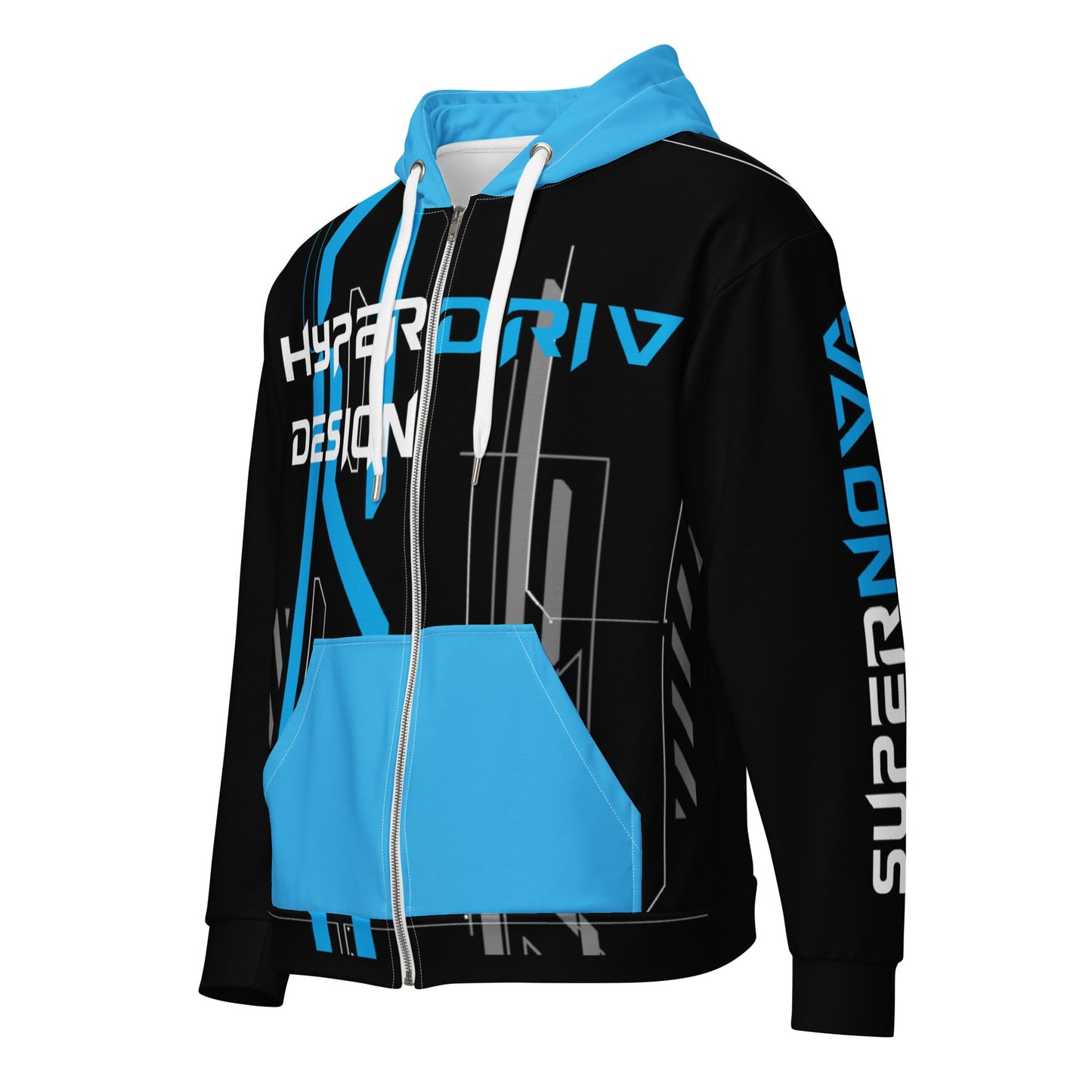 Hyperdrive Unisex zip hoodie