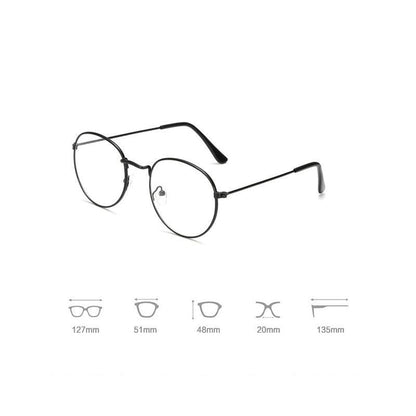 Anti Blue Light Glasses Computer Goggles Eye Protection For Men And Women Fashion Round Anti Blue Light Eyeglasses Reading Glasses Metal Spectacles For Men Women Eyewear Eyeglasses Frame Diopter 0 To 4.0