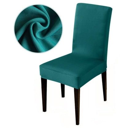 Armless Removable Washable Elastic Dinner Universal Spandex Solid Chair Slip Covers Set Colors For Choice Universal Size Chair Cover