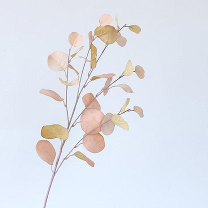 Artificial Eucalyptus Flower Plant Leaf Plastic Rod Long Branch Green Fake Plant Summer Autumn Home Bedroom Wall Decoration