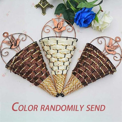 Artificial Flower Wisteria Basket Wall Hanging Flower Party Decoration Simulation For Valentine's Day Wedding Birthdays Hanging Basket Lifelike Garland for Home Wedding Garden/Yard String Floral Decoration