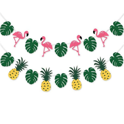 Artificial Tropical Palm Leaves For Hawaiian Luau Beach Birthday Jungle Party Wedding Home Table Decoration Accessories  Tropical Leaves with Stems Jungle Leaves Decorations for Hawaiian Luau Party Beach Baby Shower Wedding Birthday Decorations