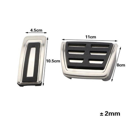 Auto Car Pedals Foot Fuel Brake Clutch Cover Nonslip Car Pedal Pads Auto Sports Gas Fuel Petrol Clutch Brake Pad Cover Foot Pedals Rest Plate Kit Pedal Covers Accessories Replacement Pedal Aluminum Alloy Pedals Set