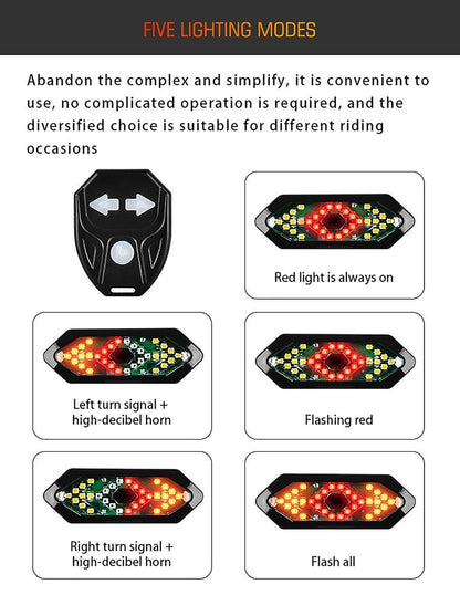 Auto-Sensing Bicycle Light Waterproof Bike Taillight LED USB Rechargable Safety Back Light Riding Warning Saddle Bike Rear Light Waterproof Bike Headlight Taillight LED Light Modes Bike Lights For Night Riding