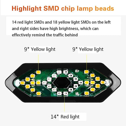 Auto-Sensing Bicycle Light Waterproof Bike Taillight LED USB Rechargable Safety Back Light Riding Warning Saddle Bike Rear Light Waterproof Bike Headlight Taillight LED Light Modes Bike Lights For Night Riding