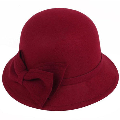 Autumn Winter Polyester Flat Top Hat For Women's Luxury Wide Fedora Hat Jazz Cap Classic Wide Hat Women Comfortable Elegant Hat For Summer Classic Design