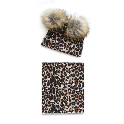 Baby Cotton Hat  Autumn Winter Children Scarf Hat Sets  Bowknot Ear Baby Girl Boy Warm Beanies Cap Neck Warmer Scarf Fleece Balaclava Hood Ski Mask Cold Weather Face Mask Neck Warmer Winter Nose Warmer