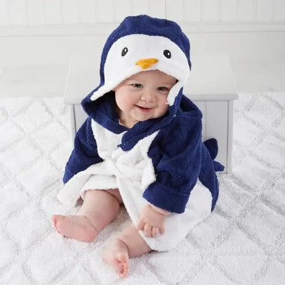 Baby Cute Mini Cartoon Bathrobes Soft Comfortable Bathrobe Warm Bath Towel For Babies Infants Beach Indoor Towel Durable Blankets