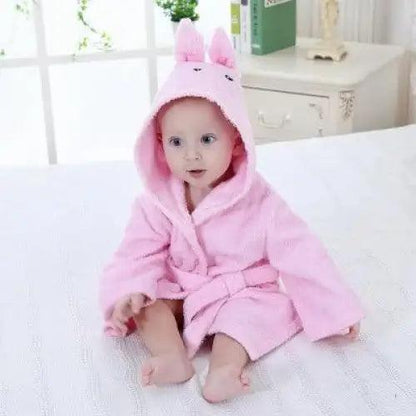 Baby Cute Mini Cartoon Bathrobes Soft Comfortable Bathrobe Warm Bath Towel For Babies Infants Beach Indoor Towel Durable Blankets