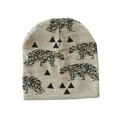 Baby Knit Cotton Cartoon Printed Baby Caps For Boys And Girls For Autumn And Winter Soft And Warm Cap