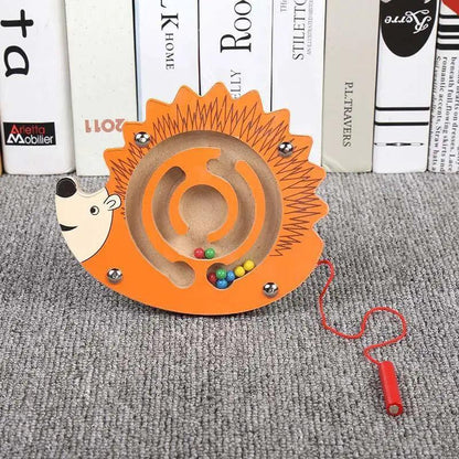 Baby Wooden Toy for Children Magnetic Maze Balance Board Wood game , Maze Puzzle baby Toys  0-12Months