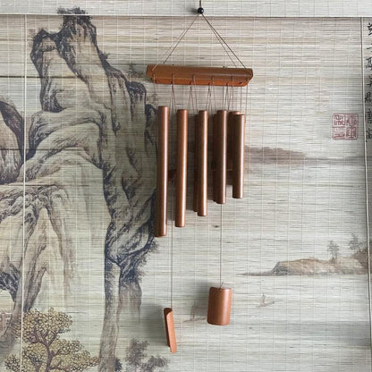 Bamboo Wind Chimes Pendant Balcony Outdoor Yard Garden Home Handmade Craft Wind Chimes With Rotating Hook Outdoor Decor Wind Chimes for Garden Patio Yard Home Antique Tubes Bell Handmade Wind Chime Wall Hanging Crafts Gift