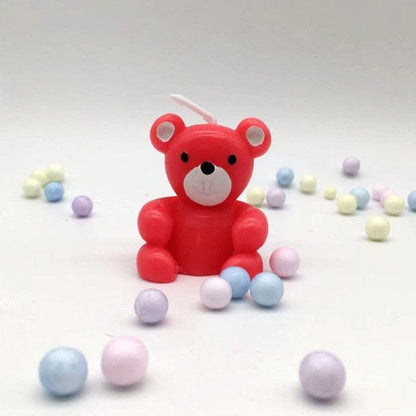 Bear Candle Birthday Cake Props Topper Card Cute Fantasy Cup Dessert Smiley  Love Bear  Table Dress Up Cake Props Party Cake Decor Supplies Toppers Birthday Cupcake Topper Various Cake Decorations for Birthday Party Photo Prop