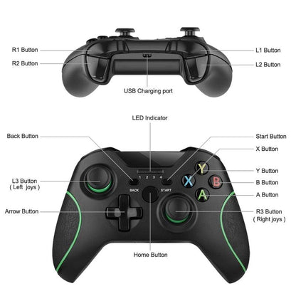 Best Quality Black 2.4G Wireless Joystick Gamepad Controller Compatible With Pc Smartphones Tablets Laptops Monitors