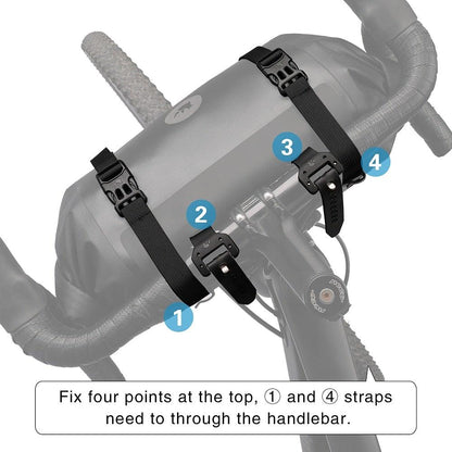 Bicycle Bag Waterproof Big Capacity Handlebar Bag 2 Piece Front Tube Cycling Bag  Bike Accessories Bike Bag Waterproof Bike Handlebar Bag Bicycle For Sport Bicycle Cycling Accessories