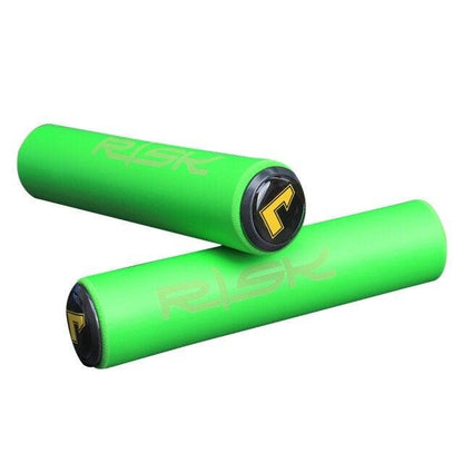 Bicycle Handlebar Cover Silicone Non Slip Bike Handle End Grips Bicycle Parts Soft Sponge Non-Slip Bicycle Handle With End Holding Shock Resistance Absorbent Comfortable Bike Accessories