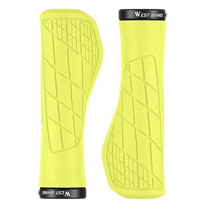 Bicycle Handlebar Grips Cycling Bicycle Accessories Non-Slip Bicycle Handlebar Grips Bike Handle Ergonomic Shockproof Bicycle Handle Grip With Adjustable Aluminum Lock For Mountain Bike