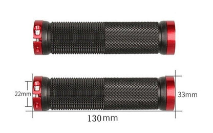 Bicycle Handlebar Grips Cycling Bicycle Accessories Non-Slip Bicycle Handlebar Grips Bike Handle Ergonomic Shockproof Bicycle Handle Grip With Adjustable Aluminum Lock For Mountain Bike